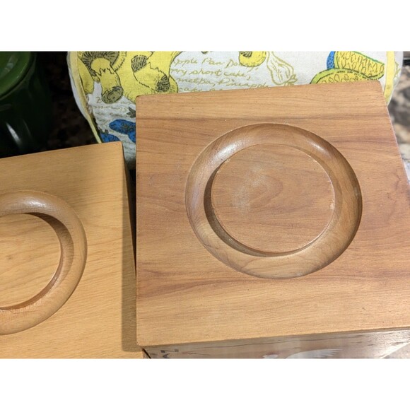 Rooster Weathervane Hand Painted Wood Canister Set Redbird Line Japan S + P - Picture 9 of 16